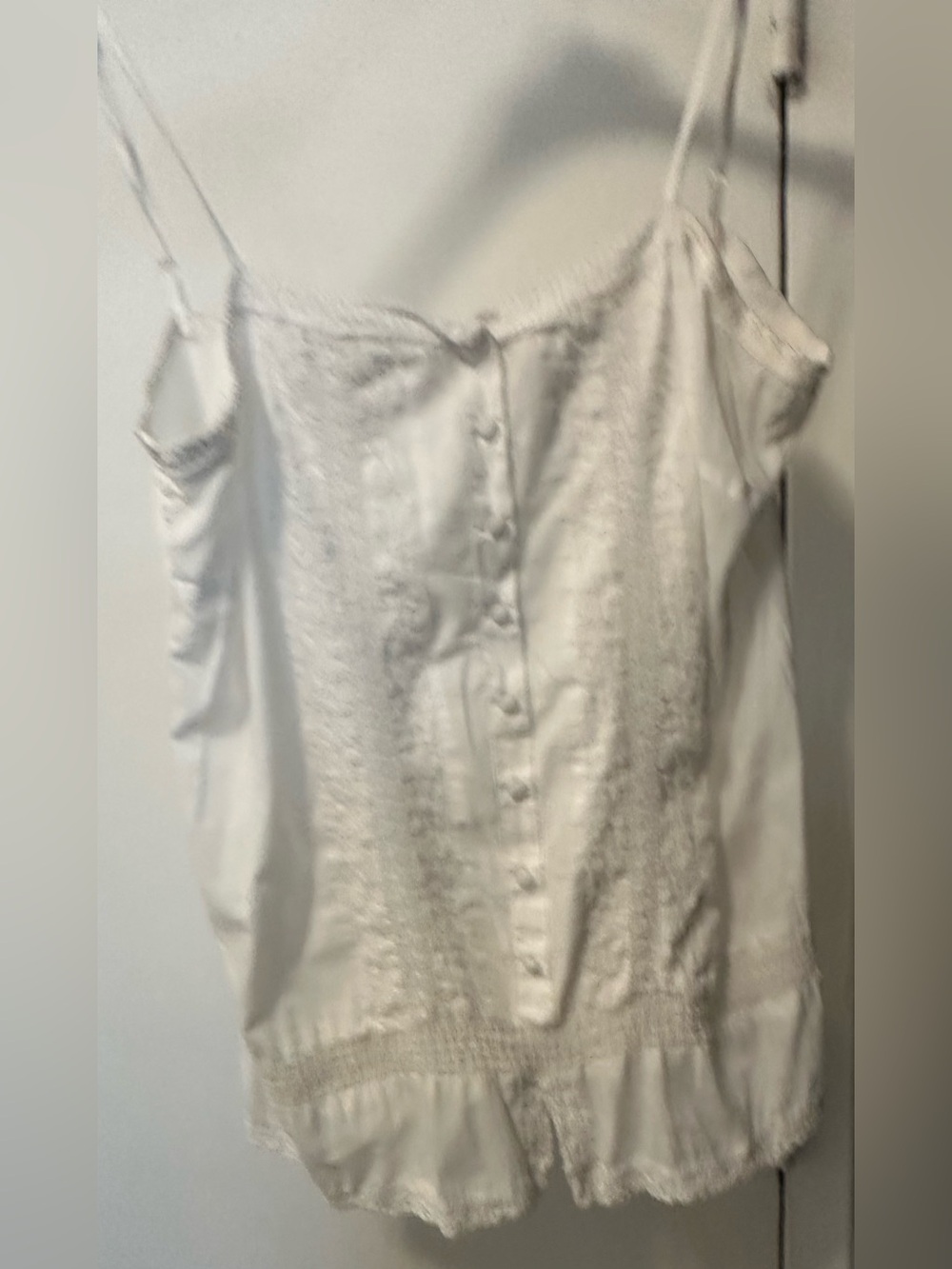 lola White Lace-Trim Camisole